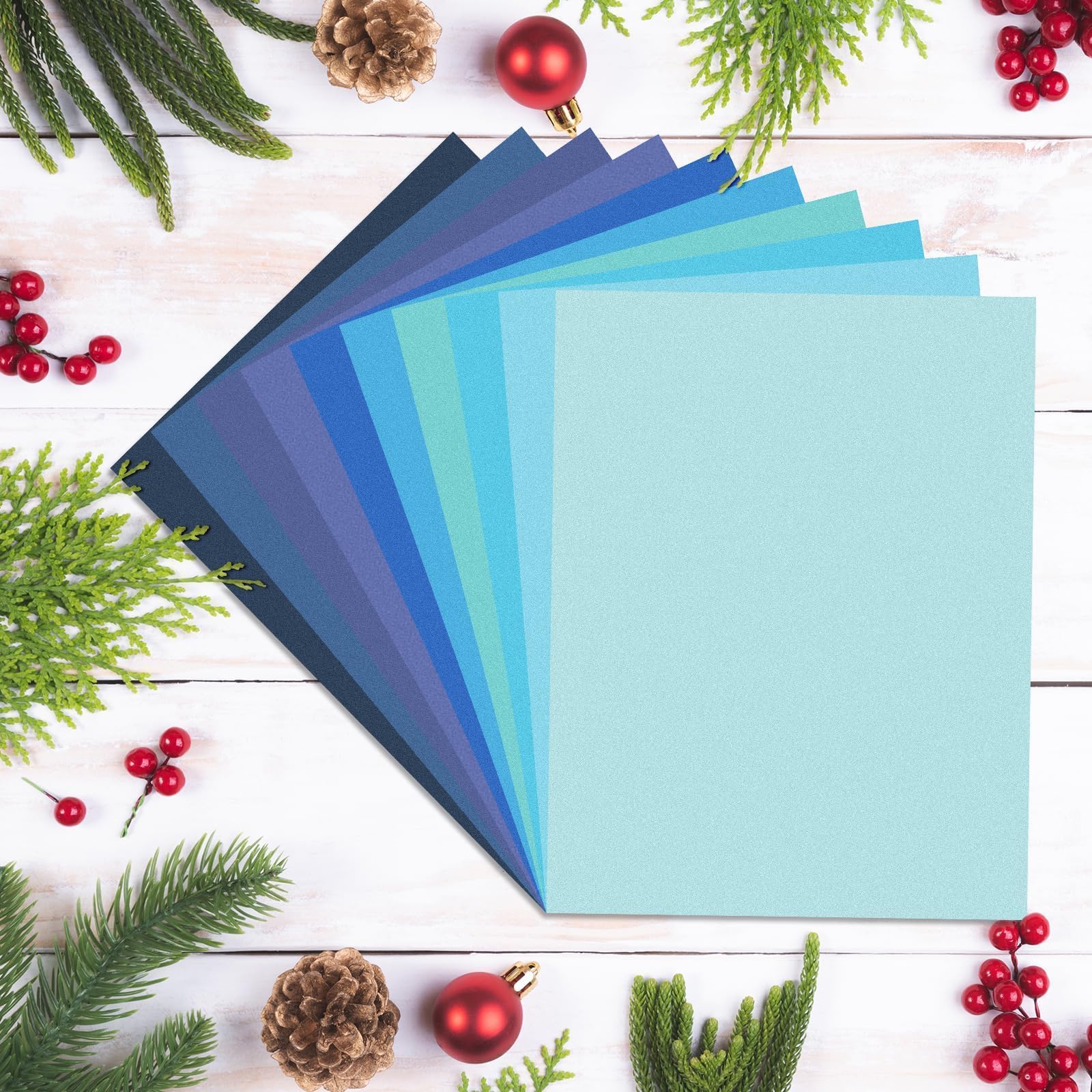 Premium 100-Sheet Navy Blue Cardstock Paper Pack - 8.5