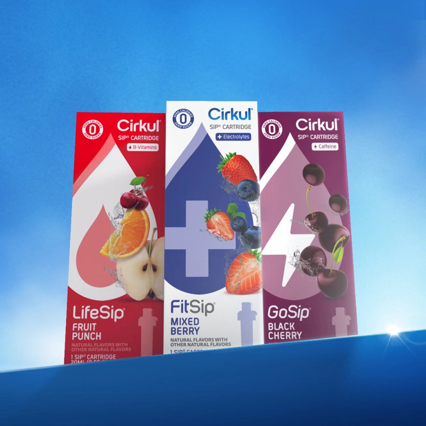 FREE LifeSip Fruit Punch, GoSip Black Cherry, and FitSip Mixed Berry - Hydration & Energy Drink Mix Pack for Workouts, Sports & Outdoor Activities