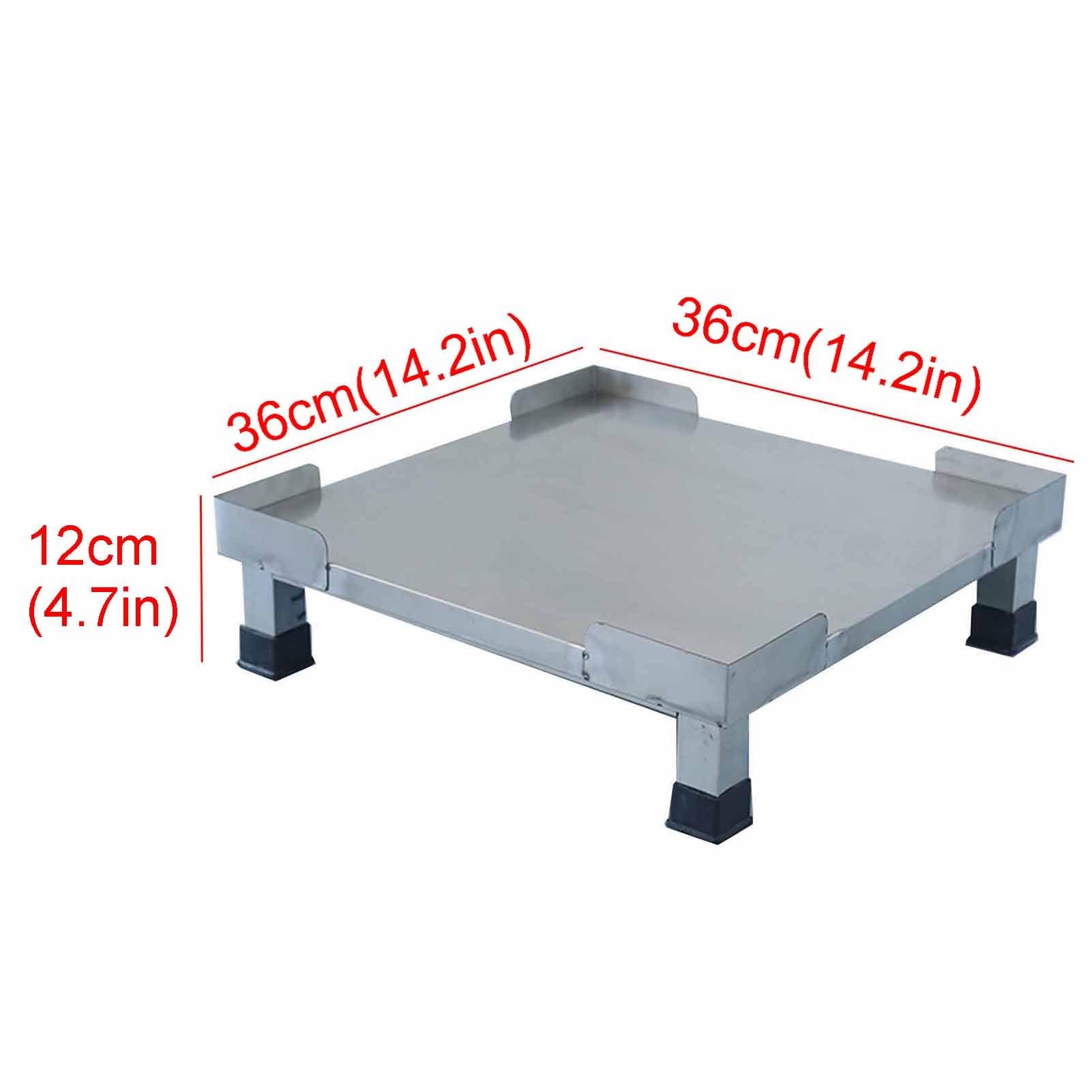Heavy Duty Appliance Riser - 36x36x12cm Sturdy Refrigerator Stand, Washing Machine Base & Shoe Cabinet Platform with Protective Edging, No Assembly Required - Perfect for Laundry Room, Kitchen & Garage Organization
