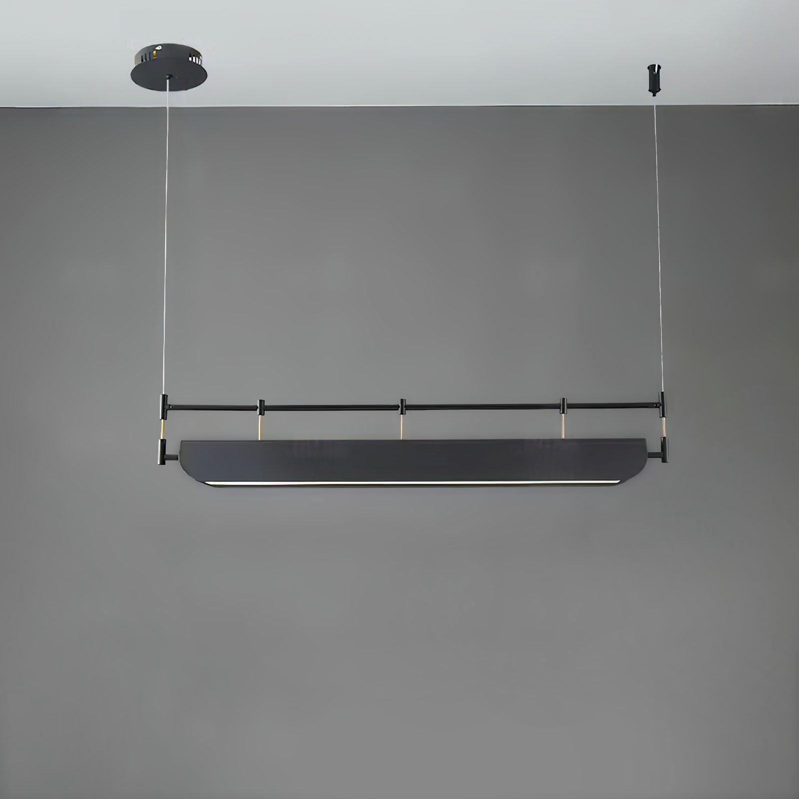 Elegant Black LED Chandelier for Ceiling - Modern Crystal Hanging Light Fixture for Dining Room, Bedroom, or Living Room Decoration