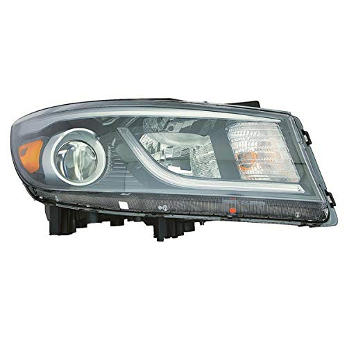 Compatible with 2015-2018 Kia Sedona Front Halogen Headlight Assembly - Right Passenger Side Replacement with Bulb (No LED Position Light) | Perfect for Night Driving & Vehicle Maintenance