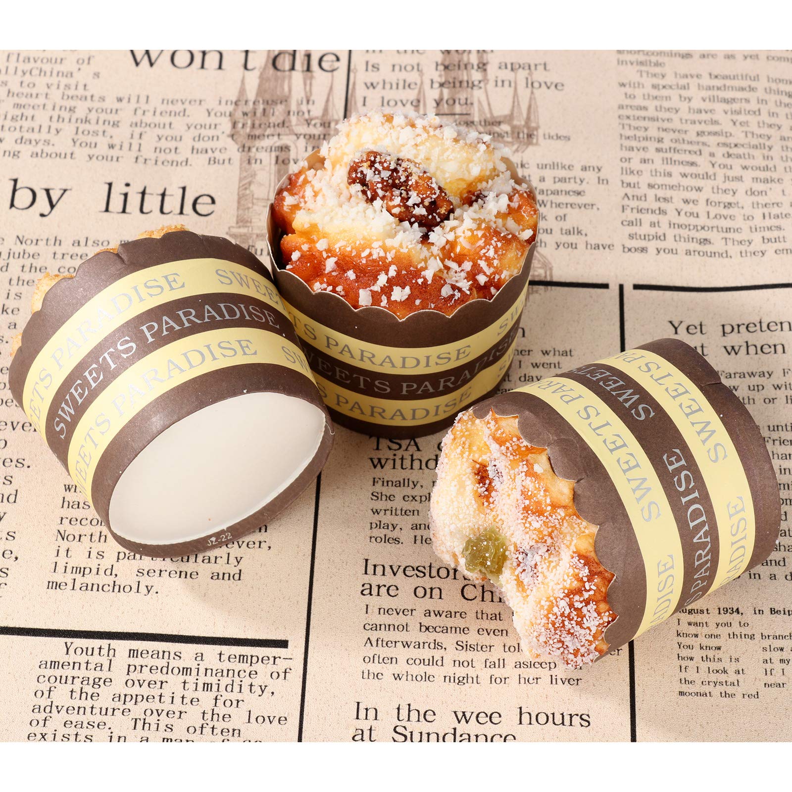 Belupai 6PCS Realistic Fake Cupcakes - Artificial Cake Decorations for Kitchen, Dessert Display, Party Props | Perfect for Home Decor, Wedding Centerpieces & Bakery Showcase