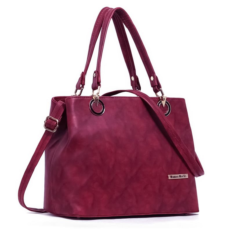 Women's Leather Handbag - Stylish Tote & Shoulder Bag for Work & Travel