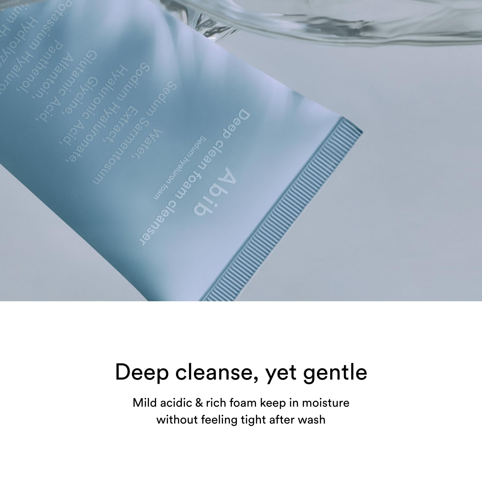 Deep Clean Foam Cleanser with Sedum & Hyaluronic Acid - 150ml Hydrating Facial Wash for Acne-Prone & Sensitive Skin | Daily Skincare Routine, Morning & Night Use