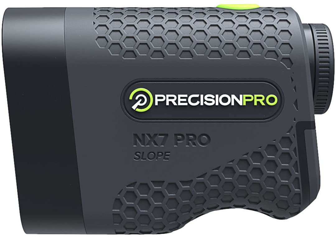 Precision Pro NX7 Pro Golf Rangefinder with Slope Switch - 650+ Yard Laser Range Finder with 6X Magnification, Flag Lock & Pulse Vibration - Perfect for Tournament Play and Practice on the Golf Course