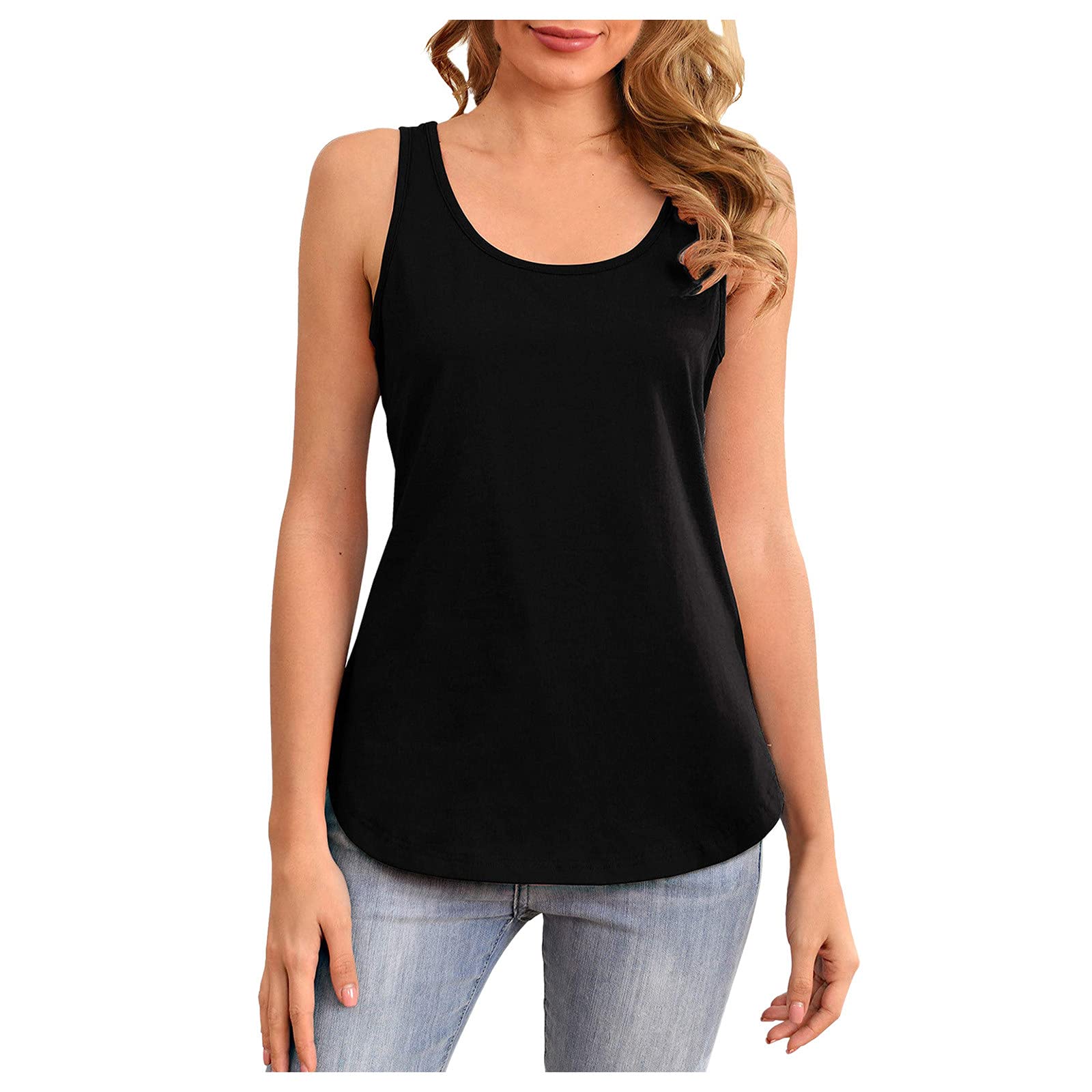 Women's Vintage Summer Tank Tops - Sleeveless Casual T-Shirts for Beach, Gym & Everyday Wear