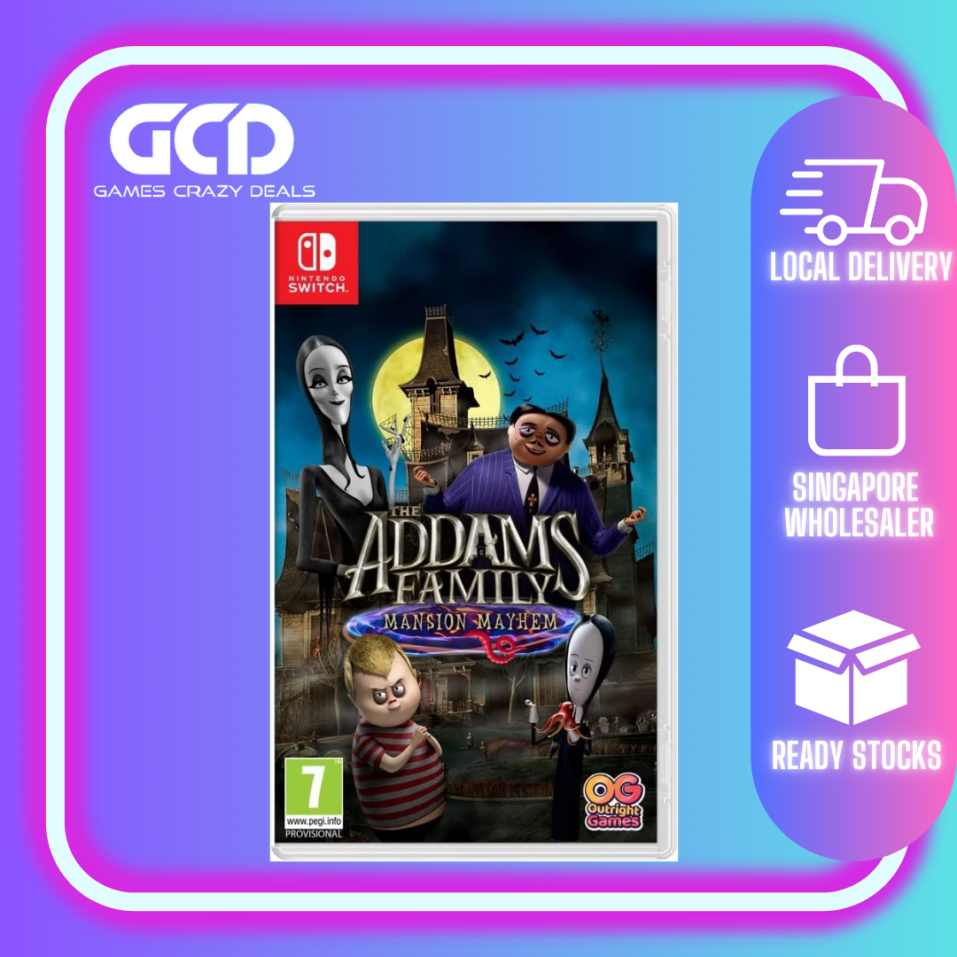 The Addams Family: Mansion Mayhem - Nintendo Switch Game | Family-Friendly Adventure for Kids & Adults | Perfect for Halloween Gaming & Co-op Play