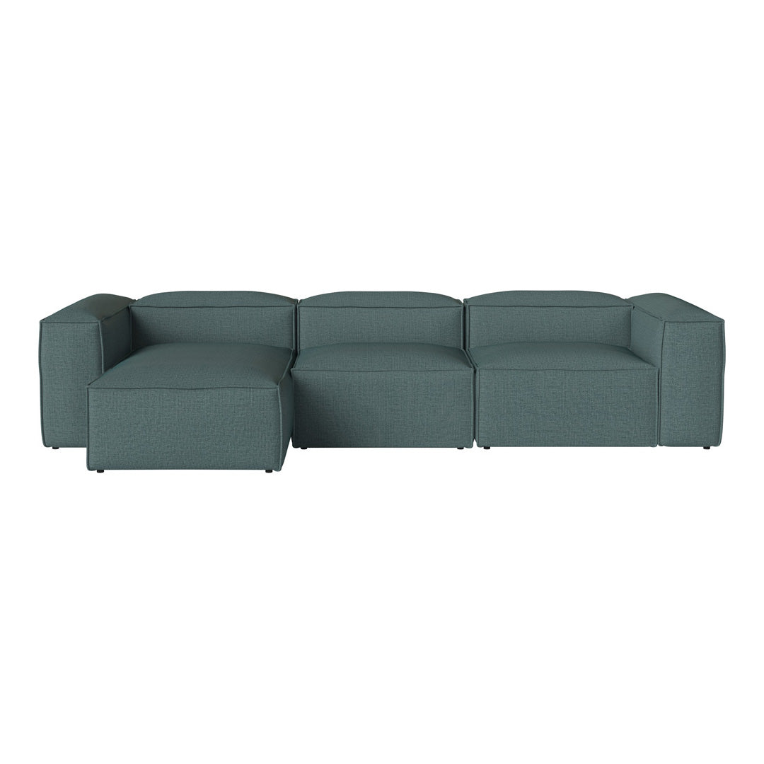 Cosima 3-Seater Sofa with Chaise Lounge - Modern L-Shaped Sectional Couch for Living Room, Apartment & Small Spaces - Soft Fabric Upholstery & Sturdy Frame - Perfect for Relaxing, Entertaining & Family Movie Nights