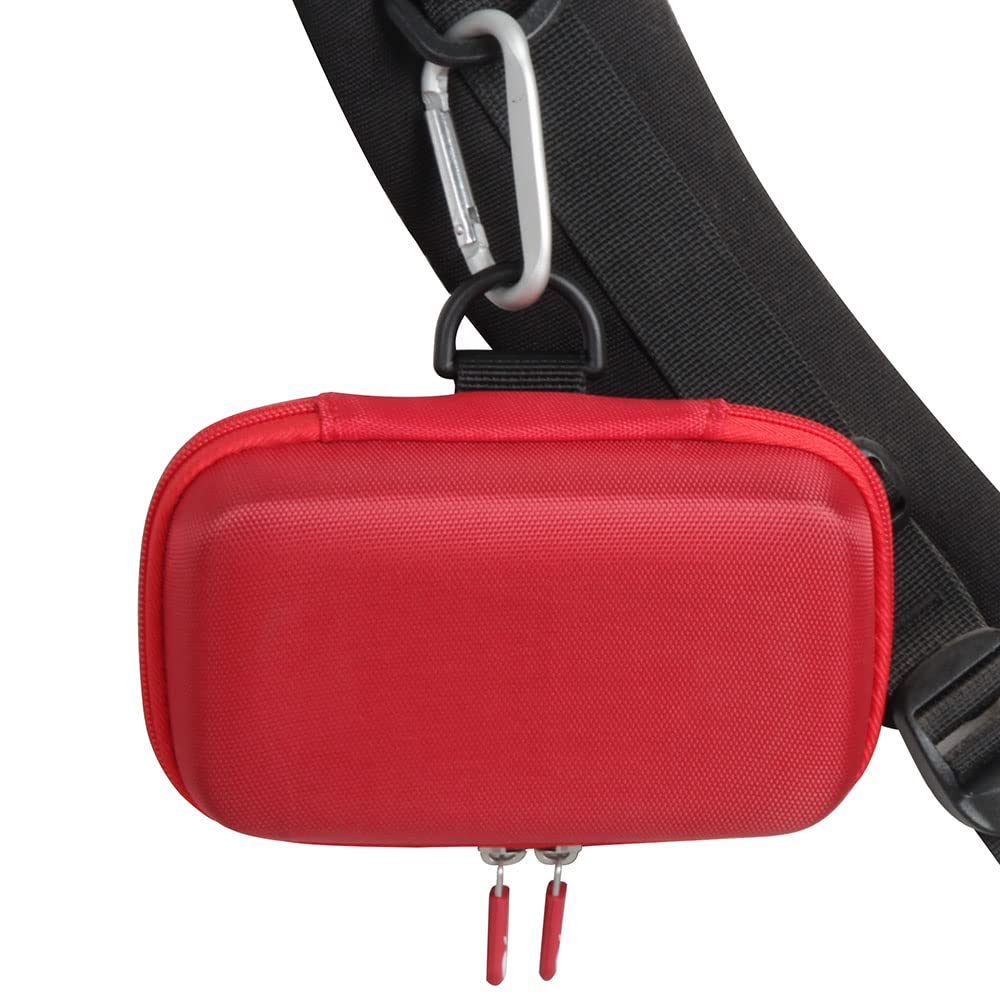 Hermitshell Protective Travel Case for EASEGMER Kids Handheld Game Console - Shockproof Portable Storage Bag for Nintendo Switch Lite/OLED (Red) - Perfect for Travel, School & Outdoor Gaming Protection