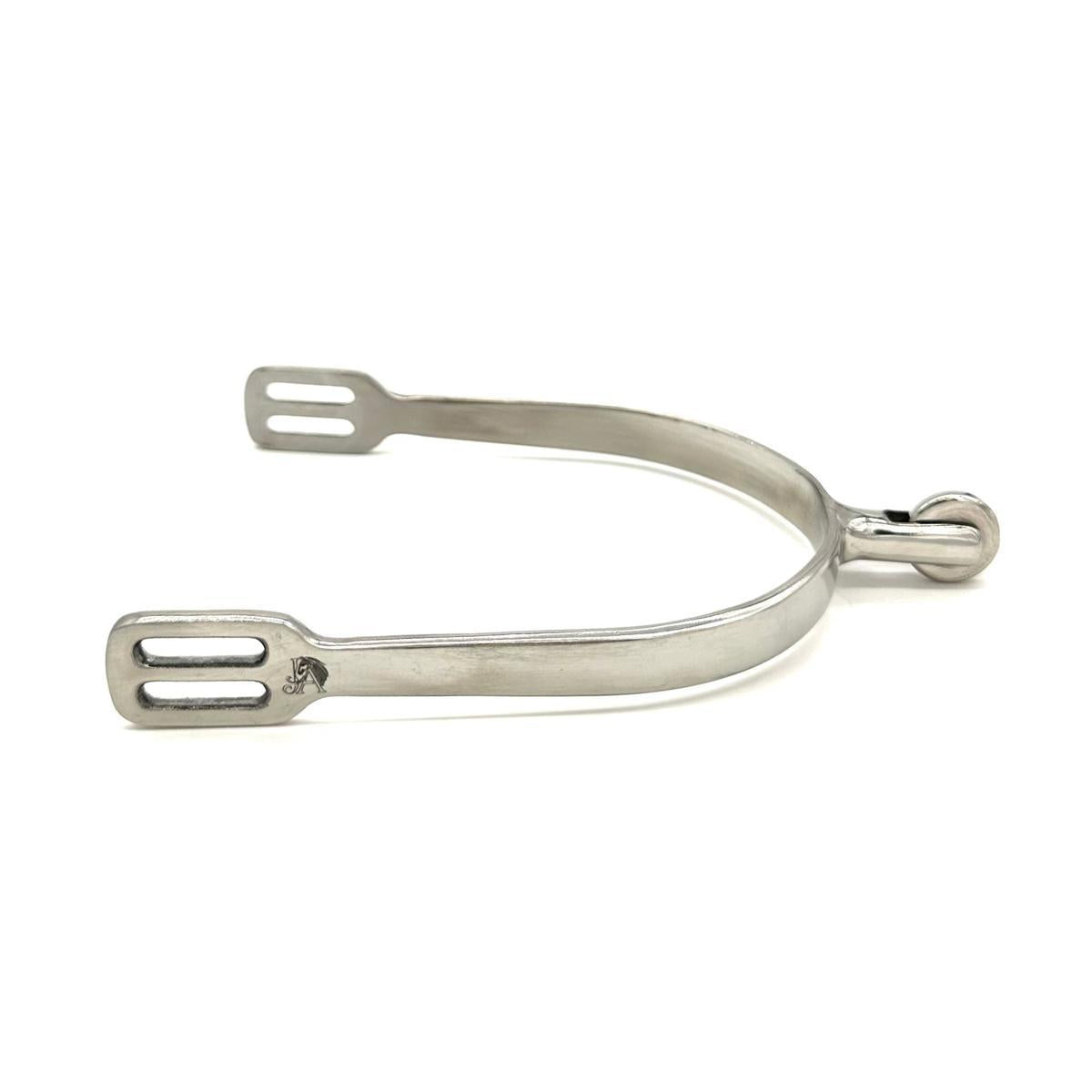 Jake Adams Stainless Steel Vertical Smooth Rowel Spurs for Western Horse Riding - Perfect for Equestrian Training, Rodeo & Trail Riding