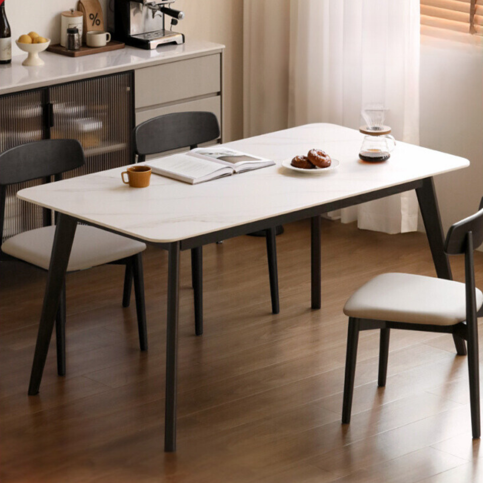 Premium Oak Solid Wood Rocking Table - Durable & Stylish Outdoor Patio Furniture for Garden, Deck, or Porch Relaxation