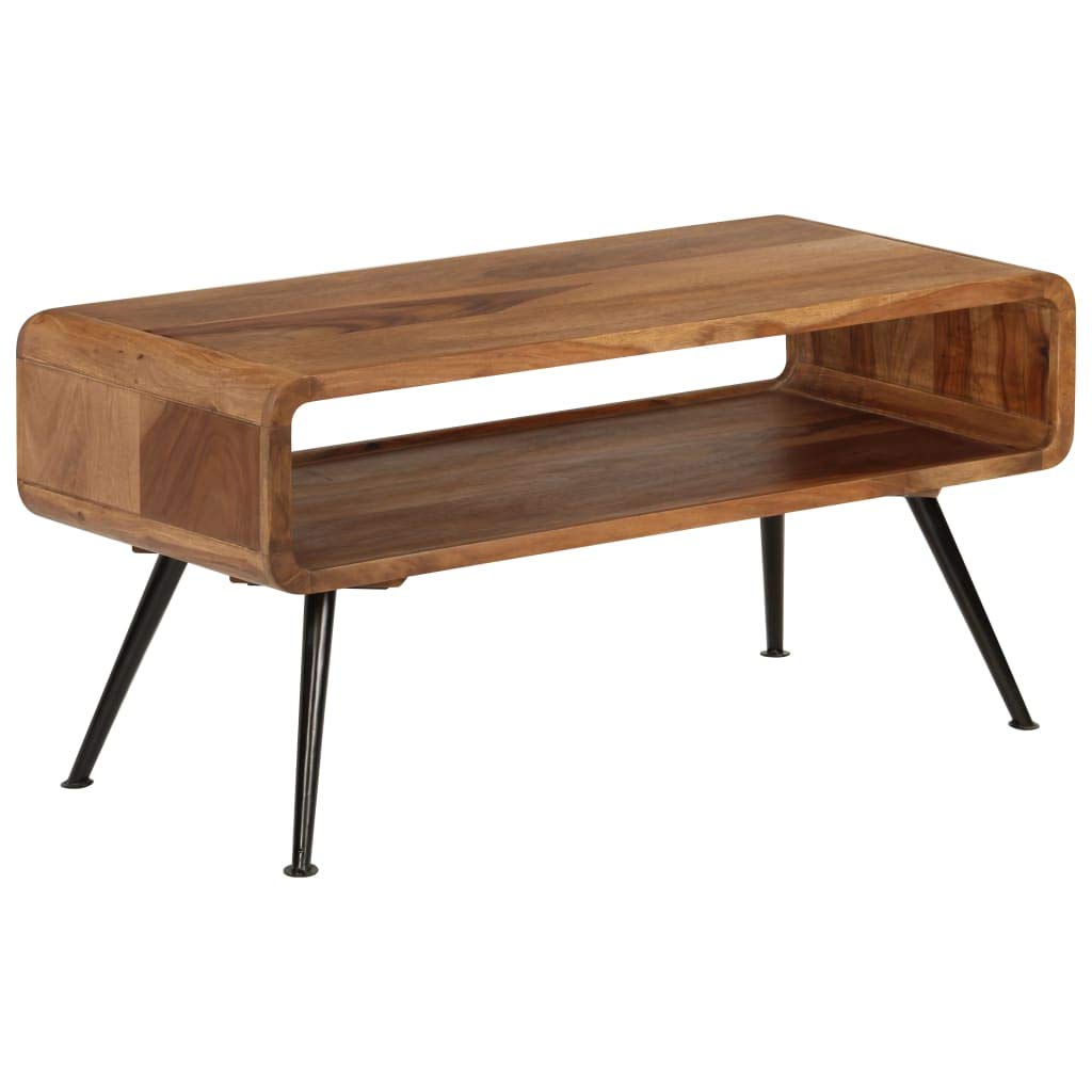 Solid Sheesham Wood End Table - 35.4