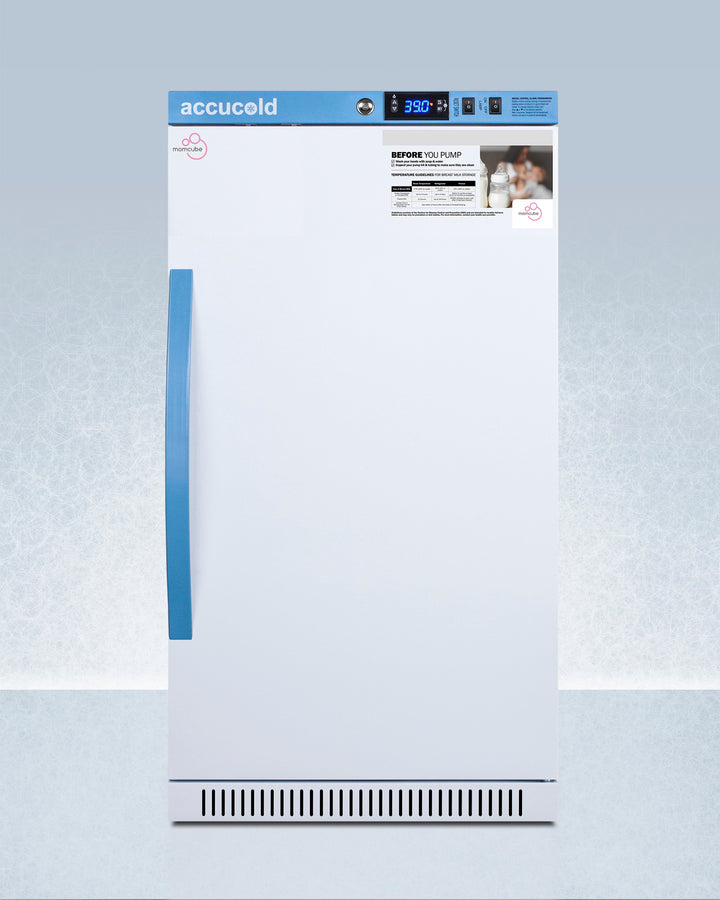 Accucold 2.83 Cu.Ft. MOMCUBE™ Breast Milk Refrigerator - Compact Medical Grade Fridge for Breastmilk Storage - Perfect for Nurseries, Daycares & Lactation Rooms (ADA Compliant Height)