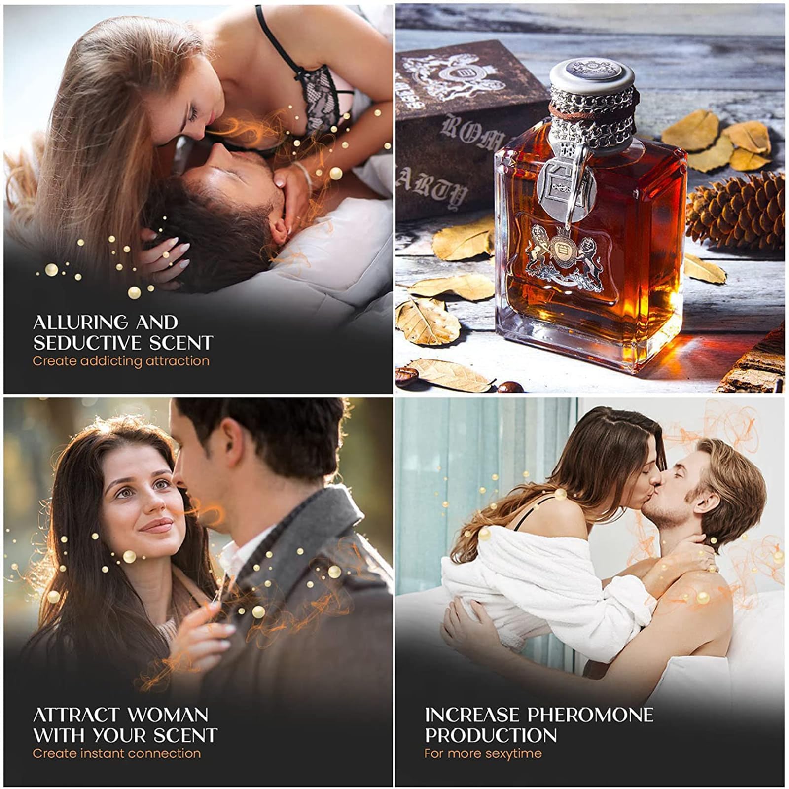 Jadoure Alpha Men Pheromone Cologne - Premium Pheromone Infused Perfume Oil for Men, Long-Lasting Attraction Scent (2 Bottles) - Perfect for Dating, Night Out & Confidence Boost