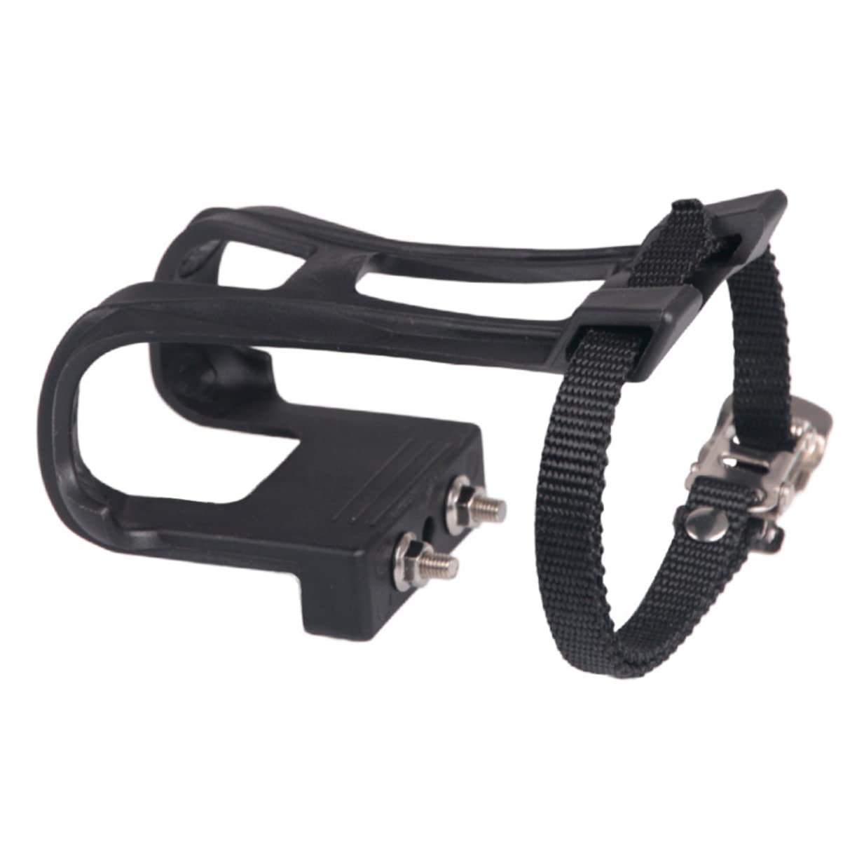 1 Pair Road Bike Clip Pedals - Lightweight Cycling Toe Clips for Secure Foot Lock - Perfect for Road Biking, Commuting & Indoor Cycling Training