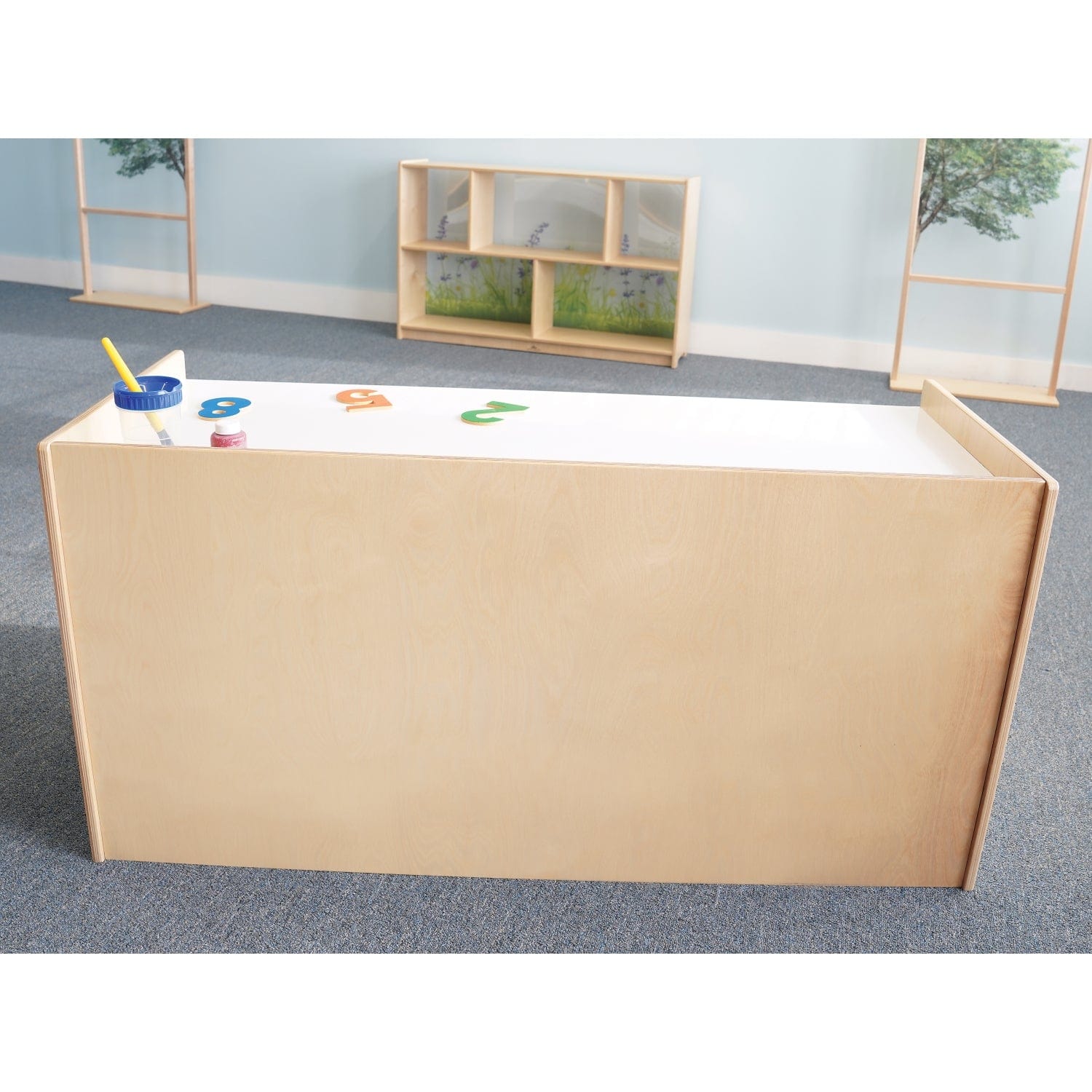STEM Learning Activity Desk and Mobile Storage Bin Set for Kids - Perfect for Classroom, Homeschool, and Playroom Organization
