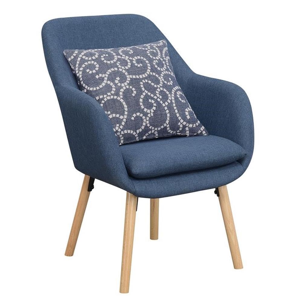 Blue Home Square Charlotte Accent Chair Set of 2 - Modern Living Room Furniture for Small Spaces, Bedroom Seating & Home Office Decor
