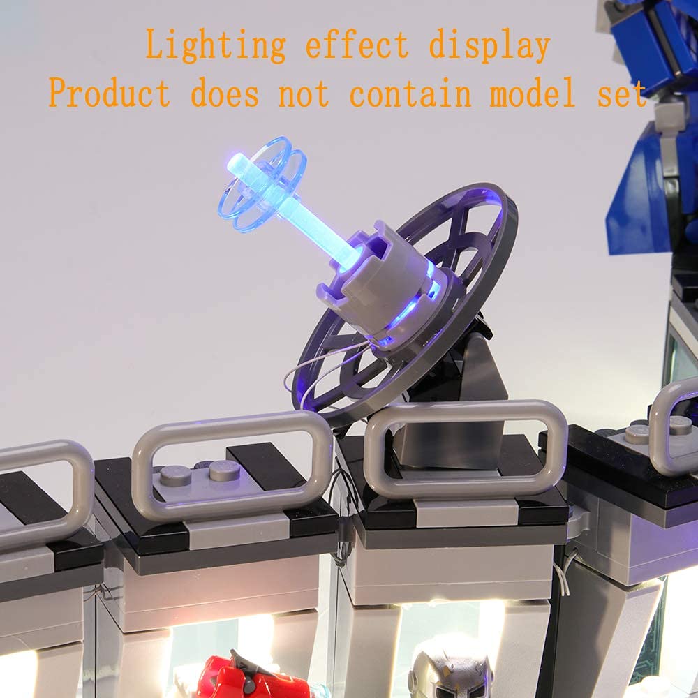 GEAMENT LED Light Kit for Lego Iron Man Hall of Armor 76125 - Compatible with Lego Building Blocks (Model Not Included) - Perfect for Superhero Displays & Lego Collector Showcases
