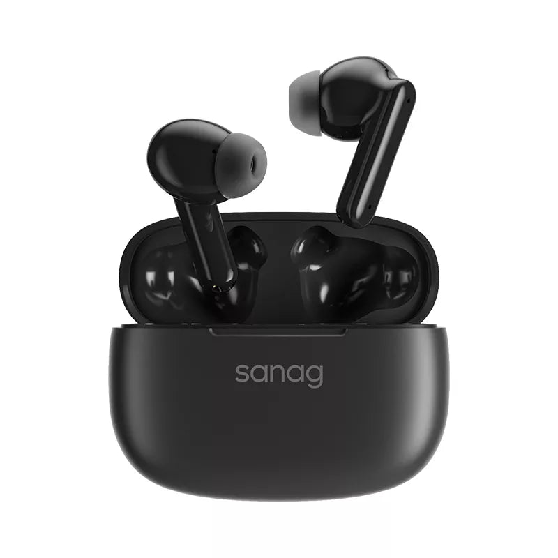 Sanag T80S Pro Wireless Bluetooth Earbuds with Active Noise Cancelling (ANC), Hi-Fi Stereo Sound for Gym, Running, Work & Travel - TWS In-Ear Headphones for iPhone & Android