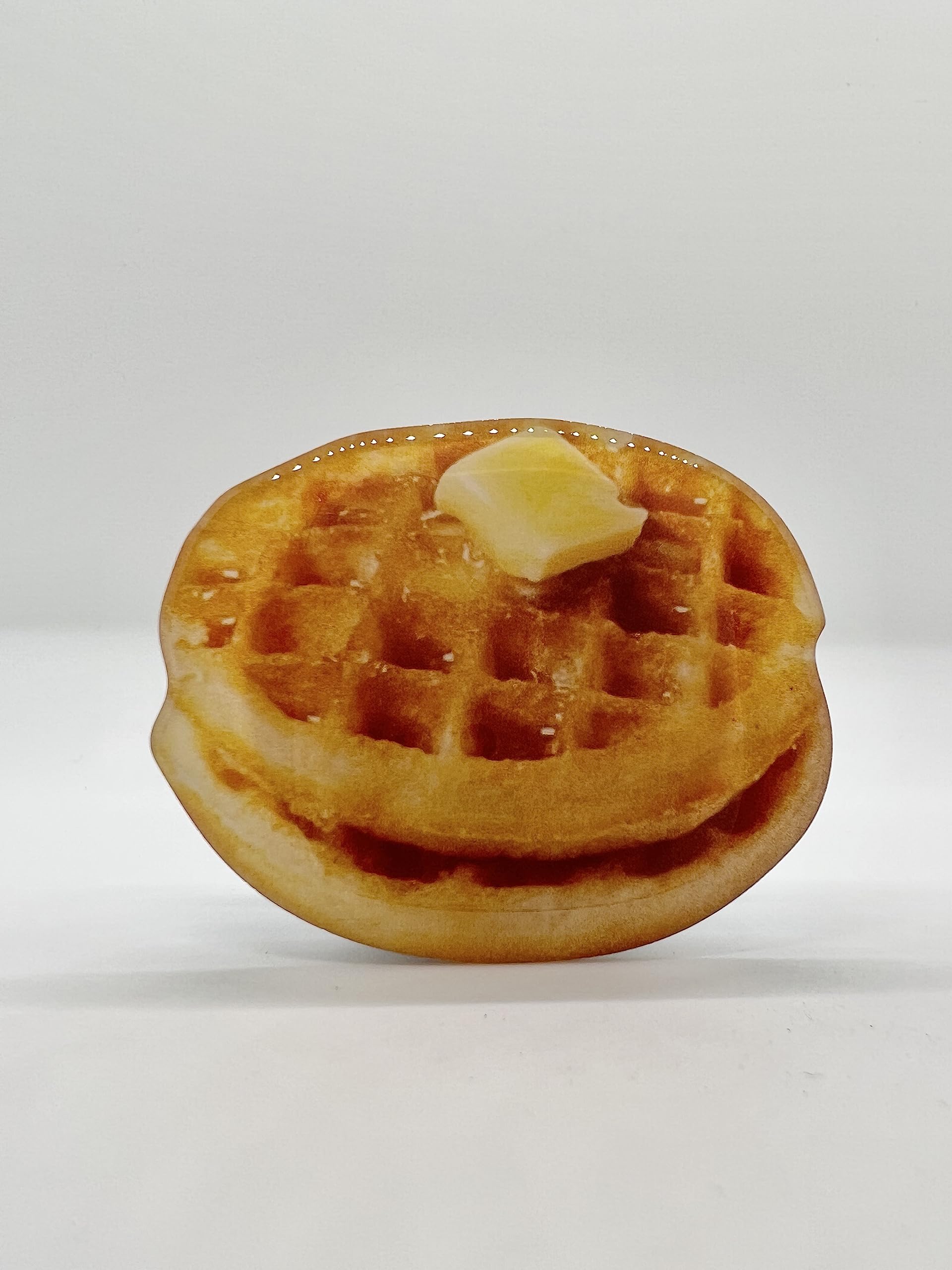 Waterproof Cute Korean Style Waffle Butter Acrylic Phone Grip Holder Stand - Perfect for Hands-Free Viewing, Gaming & Selfies (Phone Accessory)