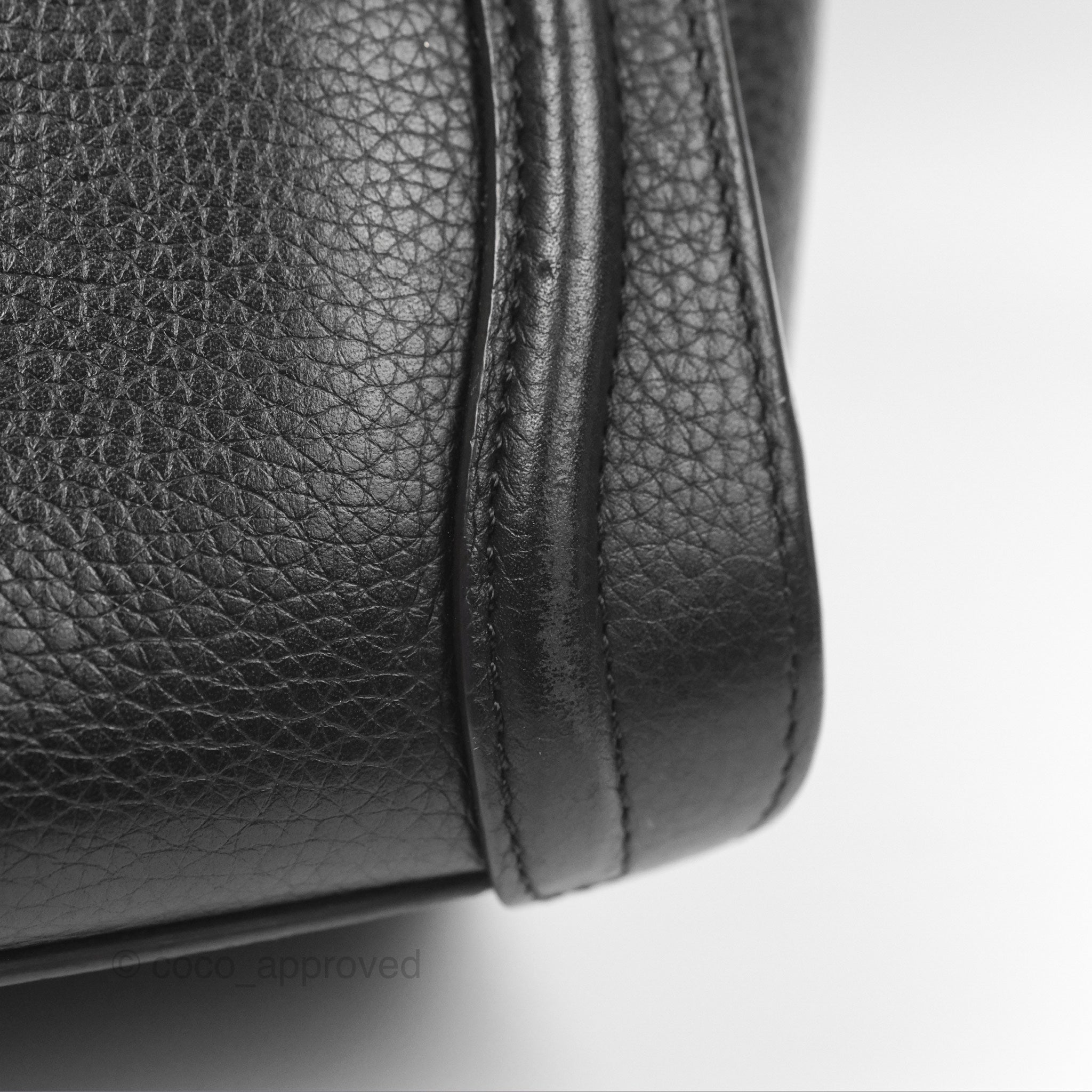 Celine Nano Luggage Bag in Black Drummed Calfskin Leather - Perfect for Work, Travel & Everyday Luxury Handbag
