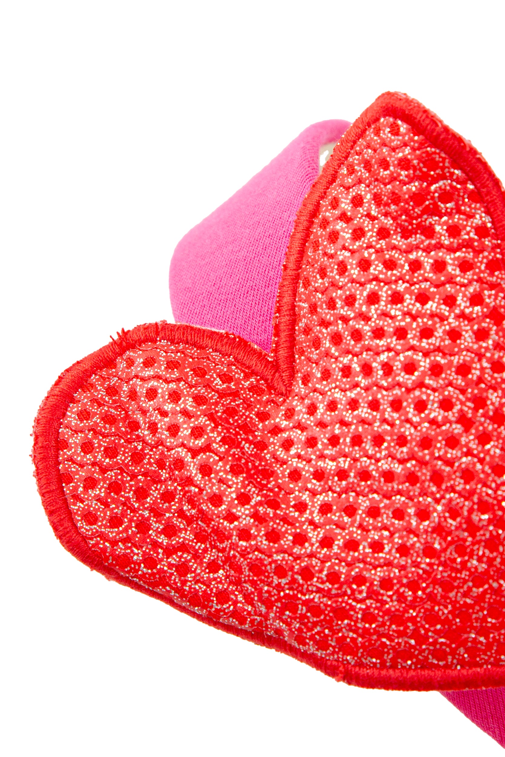 Fuchsia & Red Heart Headband for Women - Cute Valentine's Day Hair Accessories for Girls, Party, Wedding, and Everyday Wear