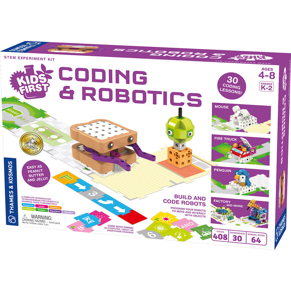 Kids First Coding & Robotics Kit - STEM Learning Toy for Children Ages 5-10 | Fun Educational Programming & Robot Building for Home & Classroom