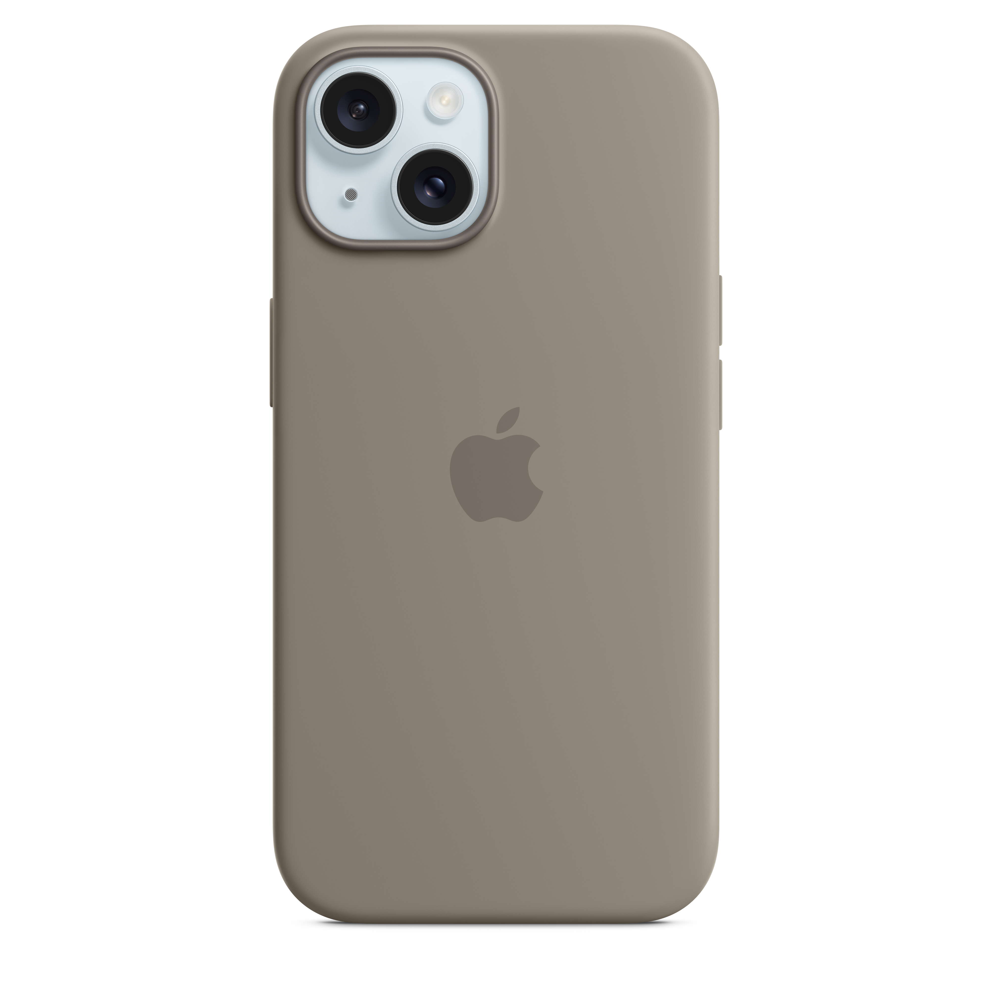 Magnetic Silicone Case with MagSafe for iPhone 15 - Clay Color | Slim Protective Cover for Everyday Use & Wireless Charging