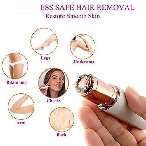 Women's Facial Epilator - USB Rechargeable Hair Removal Device for Face, Chin, Cheeks, Eyebrows & Upper Lip | Painless & Precise | Perfect for Travel & Home Use (White)