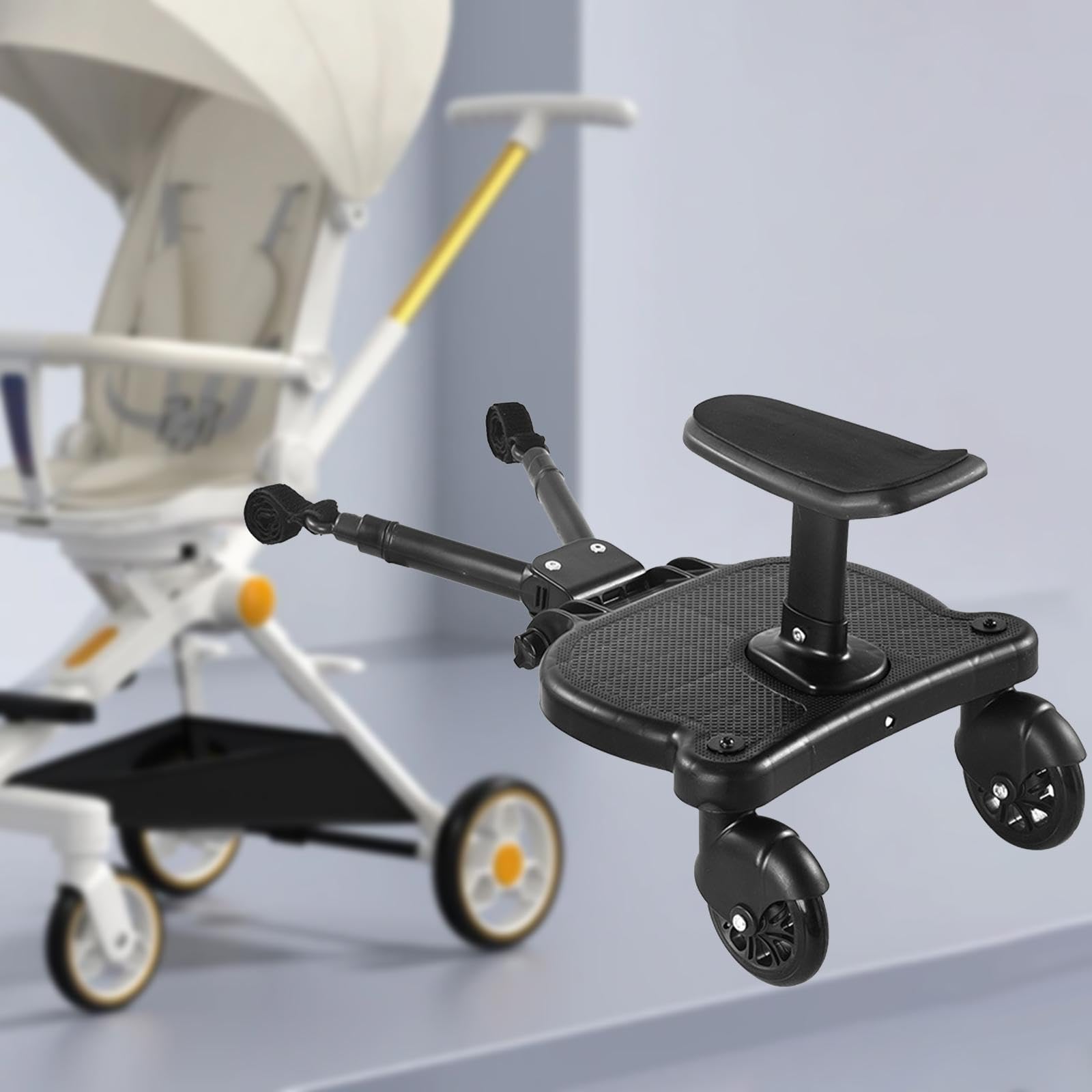 Oshhni Universal Stroller Board - Pram Accessory & Glider Board for Most Strollers - Travel-Friendly Stroller Pedal for Twins or Second Child - Perfect for Shopping, Travel & Everyday Use