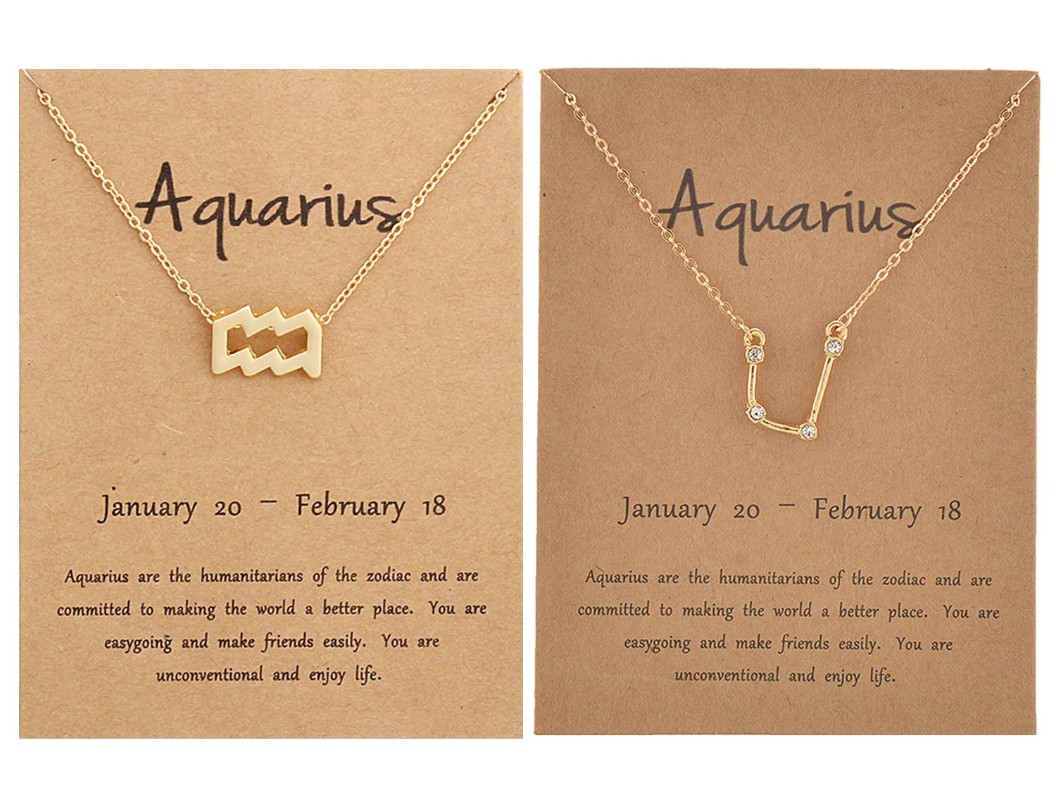 12K Gold Zodiac Necklace for Women - Personalized Constellation Necklace with Birthstone Charm, Astrology Jewelry Gift for Her | Birthday, Anniversary, Valentine's Day Present for Girlfriend, Wife, Daughter