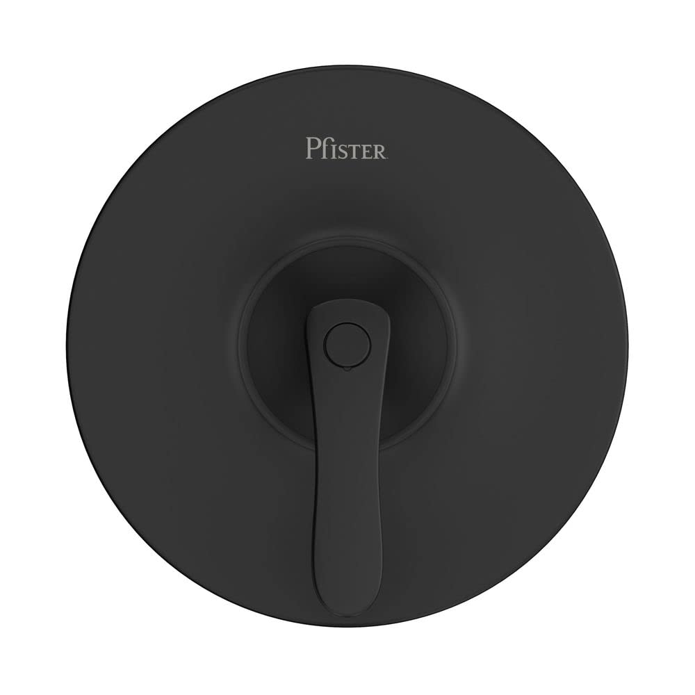 Pfister Weller 1-Handle Tub & Shower Valve Trim Kit - Matte Black Finish (R891WRB) - Valve Not Included - Perfect for Bathroom Renovations & Modern Home Upgrades