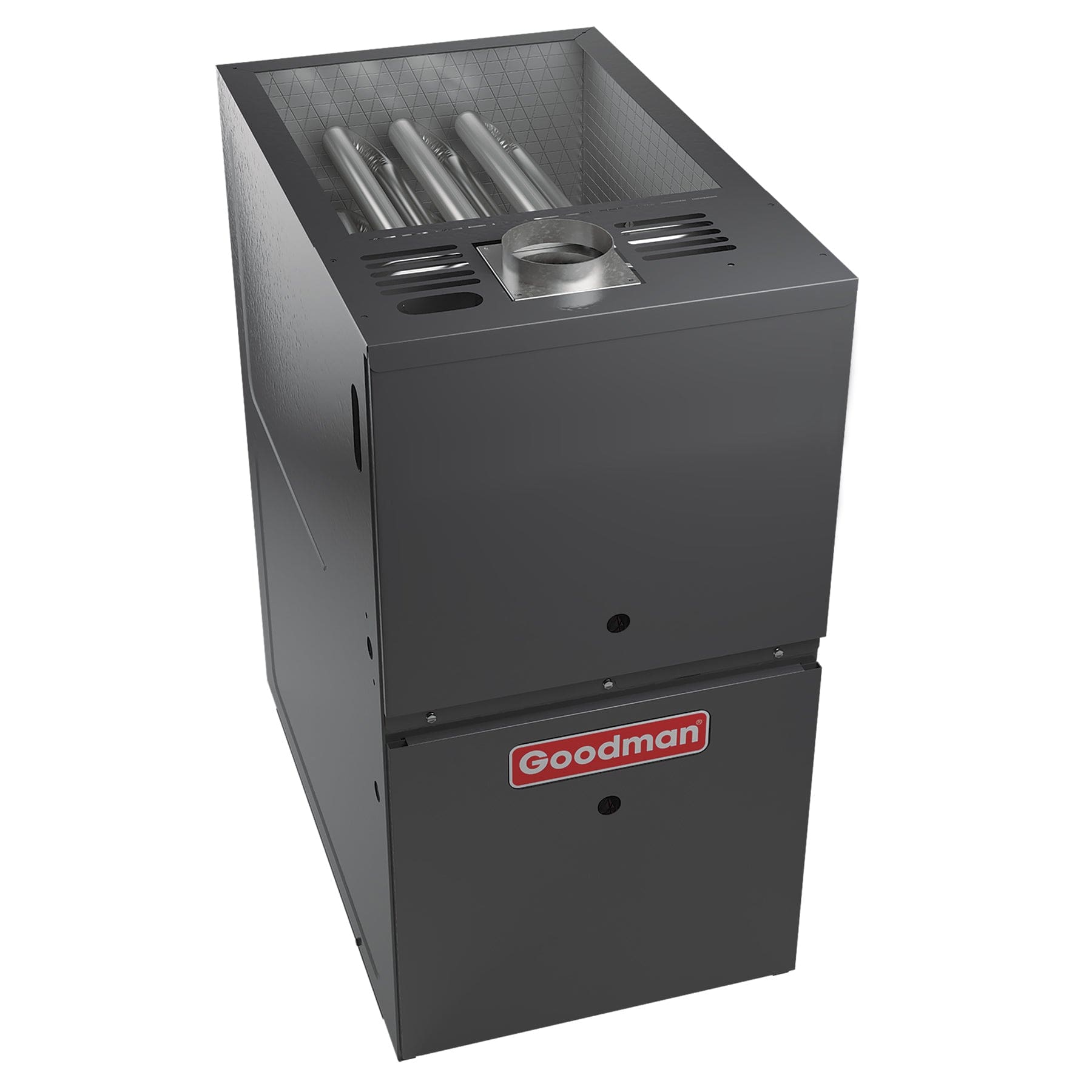 Goodman 1.5 Ton 14.5 SEER2 R-32 2-Stage Variable Speed ECM Air Conditioner with 60,000 BTU 80% AFUE Gas Furnace - Horizontal/Left Right Flow, 17.5