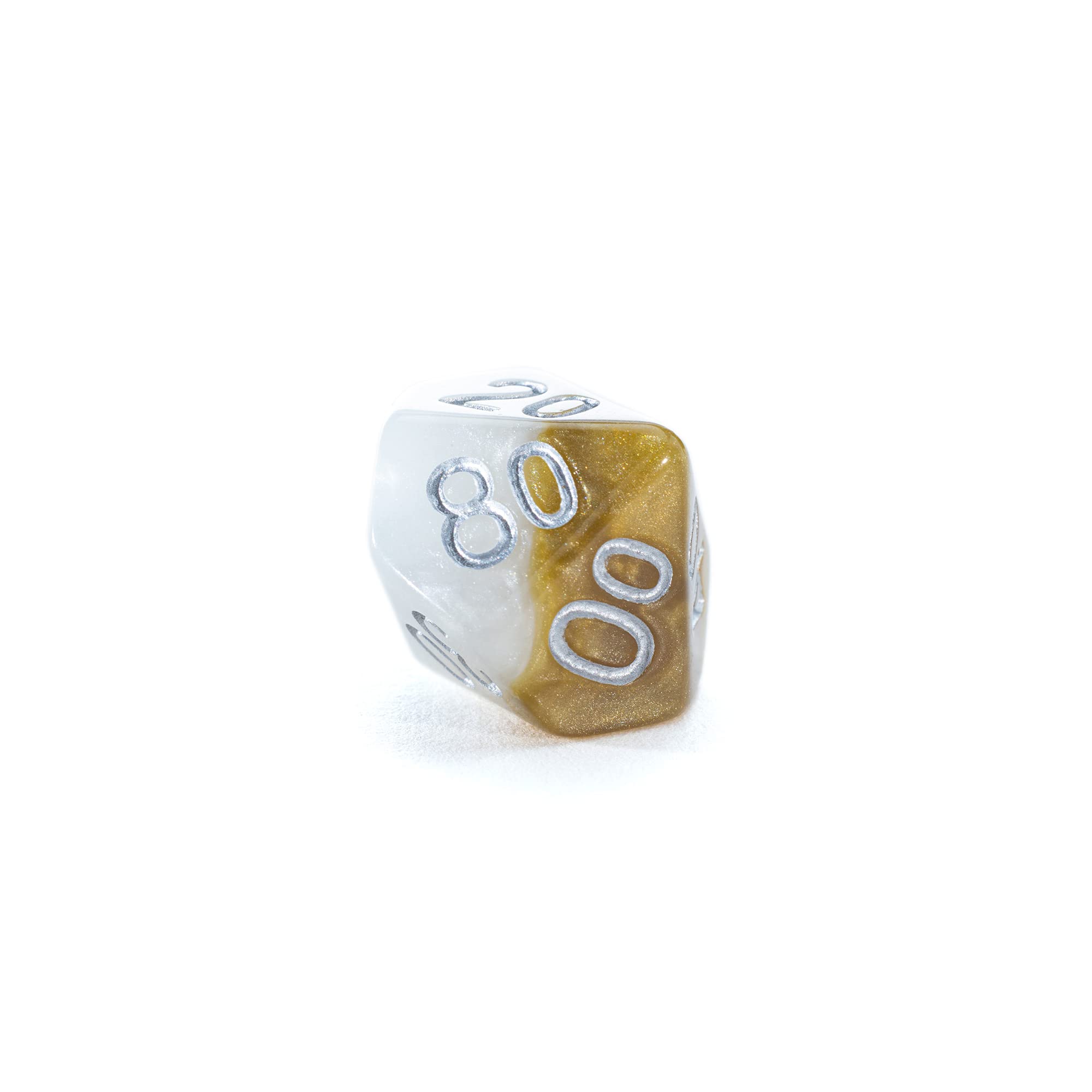 Gate Keeper Games Halfsies Dice Set - Unique Halo Themed Polyhedral Dice for D&D, RPG, and Tabletop Gaming | Perfect for Dungeons & Dragons, Pathfinder, and Board Game Enthusiasts