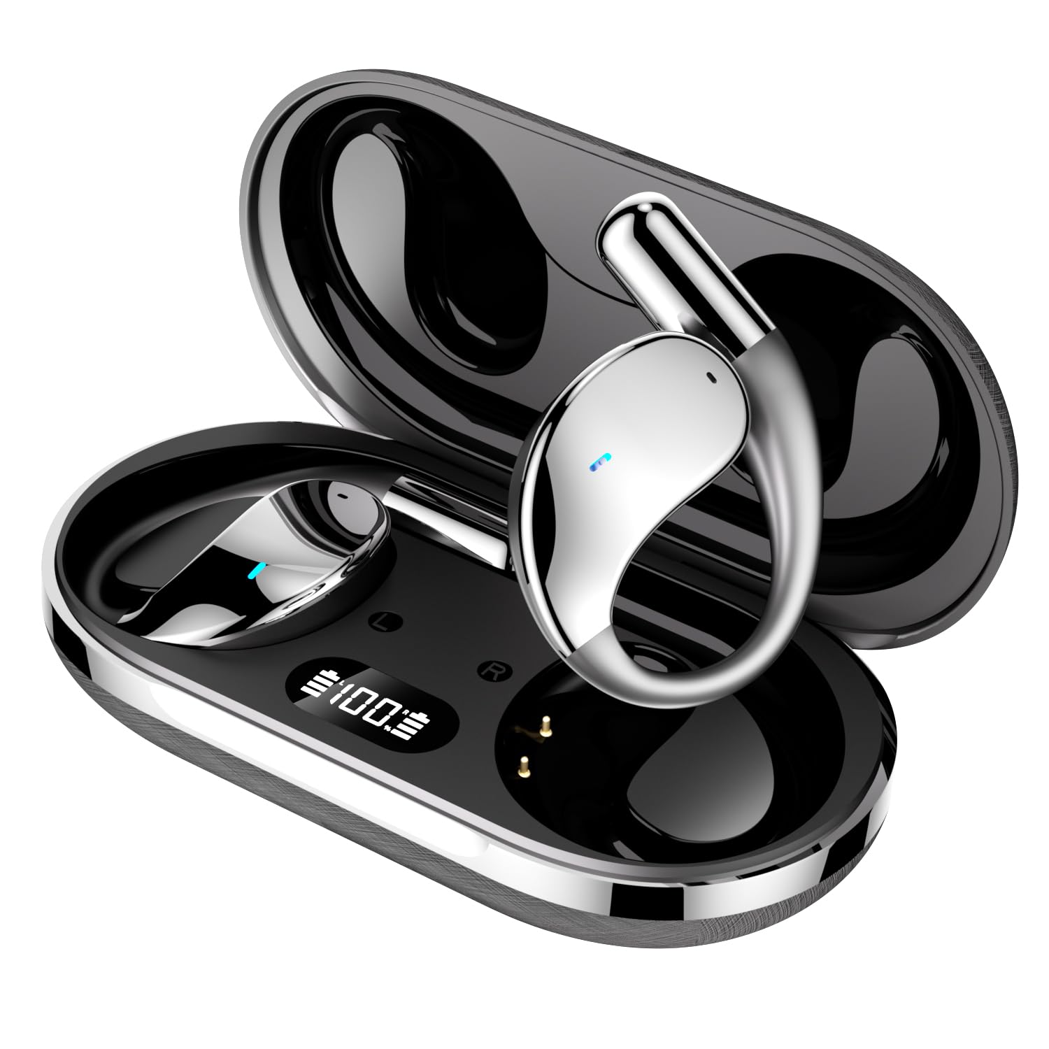 3-in-1 AI Translator Earbuds with Real-Time 150 Language Translation - Wireless Bluetooth Earbuds for iOS & Android - Perfect for Travel, Business Meetings & Language Learning