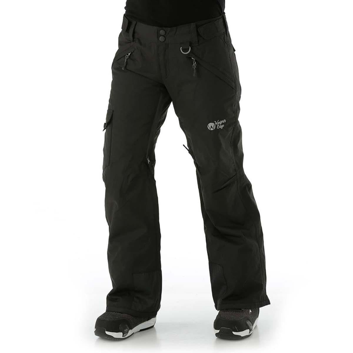 Winter's Edge Women's Insulated Snow Pants for Skiing & Snowboarding - Waterproof Thermal Snowboard Pants for Cold Weather Outdoor Activities