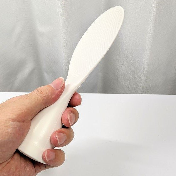 Akebono Shamoji Self Standing Non-Stick Rice Paddle - White | Perfect for Serving Sushi, Rice & Stir-Fry | Dishwasher Safe & Easy to Clean