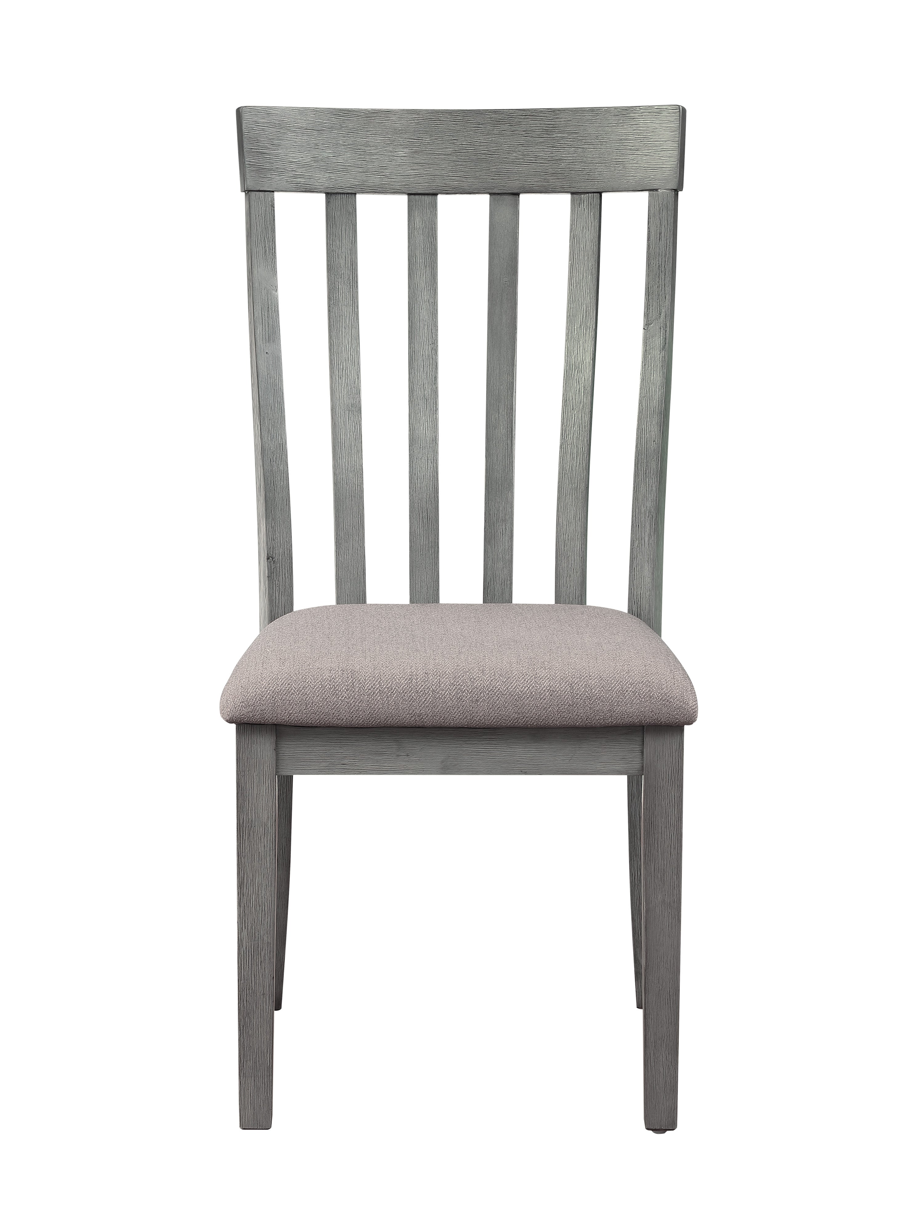 Armhurst Modern Dining Chair - Grey and Charcoal Upholstered Seat - Comfortable Kitchen & Dining Room Furniture for Home, Restaurant, or Office Use