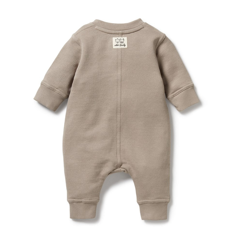 Organic Cotton Terry Baby Growsuit - Soft & Breathable One-Piece for Newborns & Infants - Perfect for Playtime, Sleep & Everyday Comfort