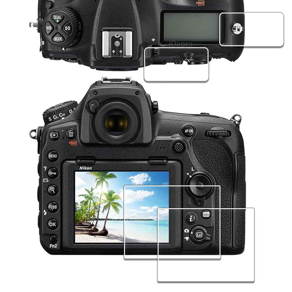 Nikon D850 Screen Protector [2+2 Pack] - Tempered Glass Camera LCD Protector for D850 DSLR - Easy Installation, Anti-Scratch & HD Clarity - Perfect for Outdoor Photography & Travel Shooting