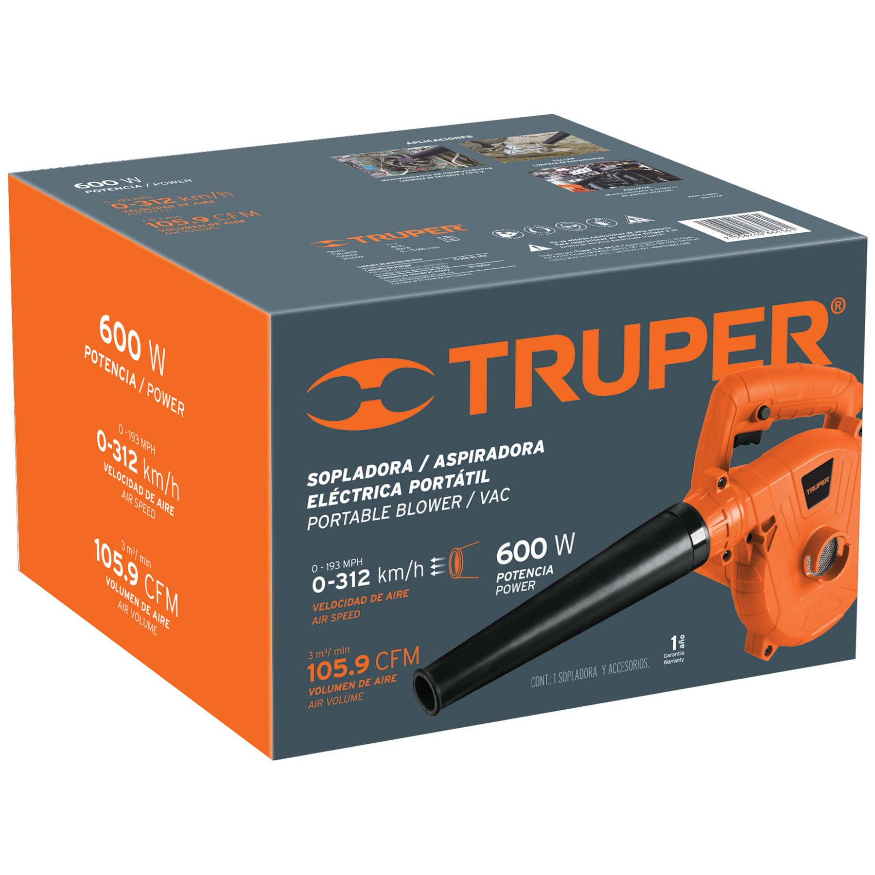 600W Electric Leaf Blower - Powerful & Lightweight for Yard Cleaning, Garden Maintenance & Outdoor Debris Removal