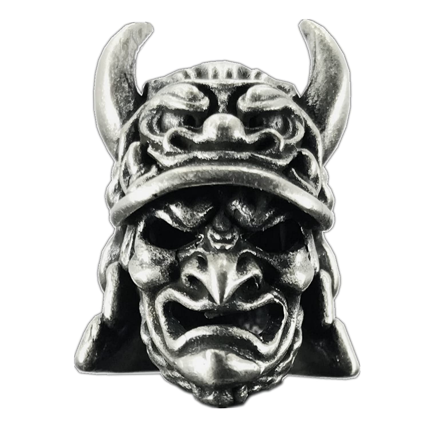 Vintage Brass Samurai EDC Beads - Handmade Paracord Keychain Accessories for Survival Gear, Tactical Equipment & Outdoor Adventures