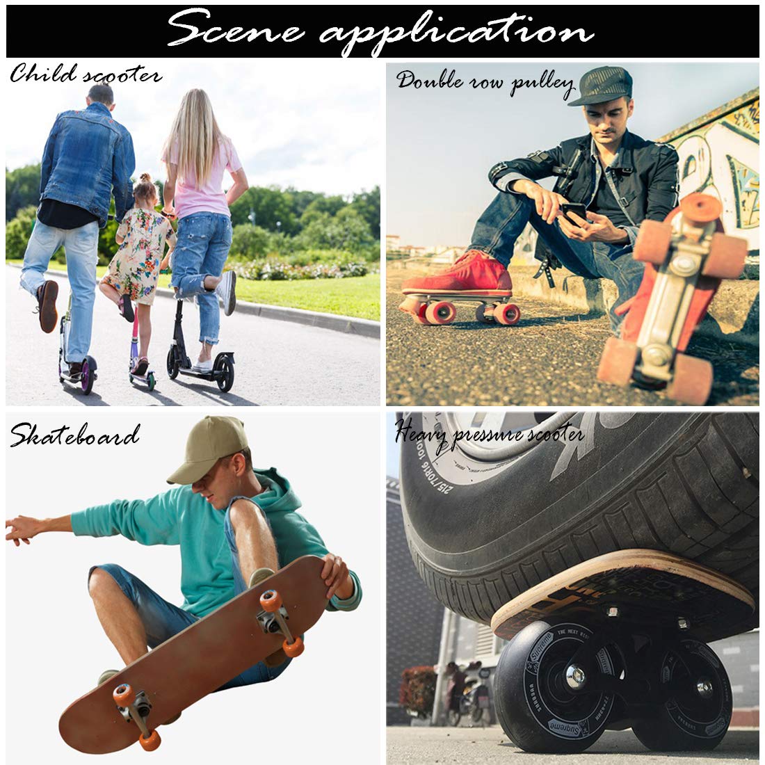 8-Pack Aluminum Skateboard Spacers for 6mm Axles - Silver | Perfect for Longboard, Skateboard & Scooter Wheel Maintenance