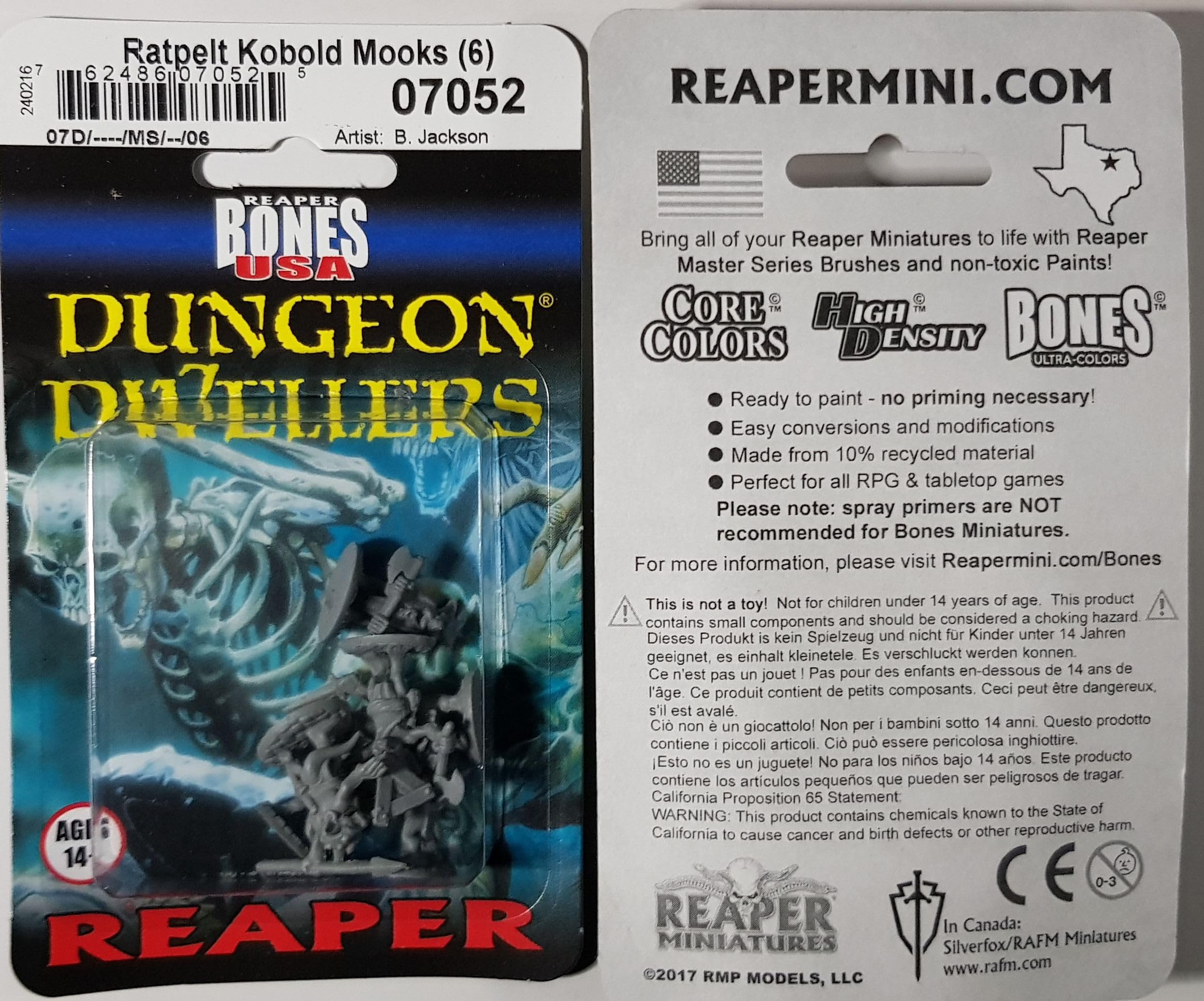Reaper Miniatures Ratpelt Kobold Mooks - 25mm Heroic Scale Fantasy RPG Miniature Figure for Dungeons & Dragons, Pathfinder, Tabletop Gaming & Diorama Scenes