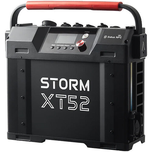 Aputure STORM XT52 Professional LED Monolight - 500W Full White Point Source Light with Dual Flight Case Kit (Bare Ends Cable Included) - Perfect for Studio Photography, Video Production, and Live Streaming