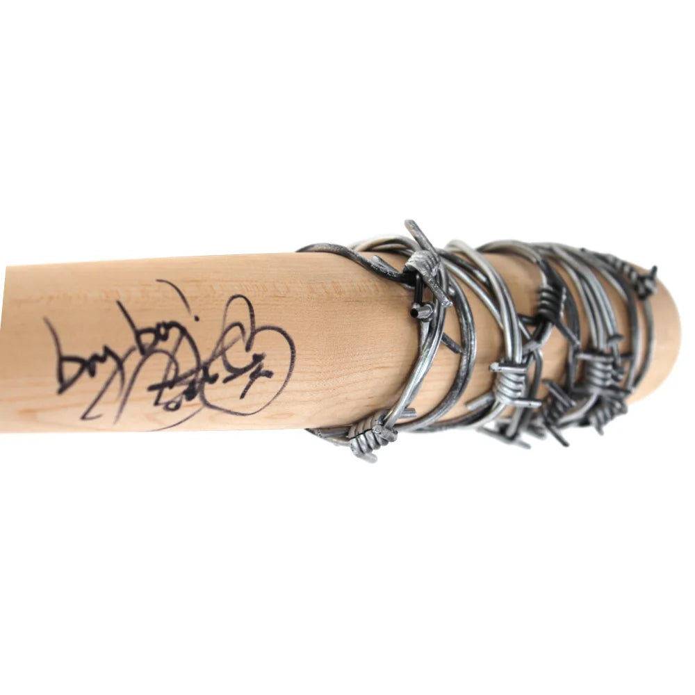 Mick Foley Cactus Jack Autographed WWE WWF Barbed Wire Baseball Bat - Signed Collectible with IGM COA - Perfect for Wrestling Fans & Memorabilia Displays