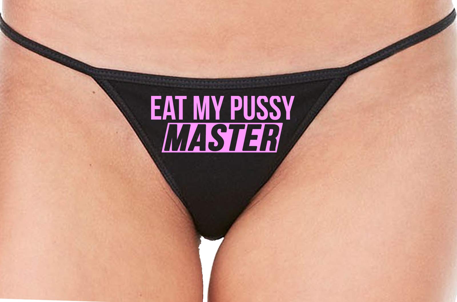 Sexy Black Lace Thong Panty for Women - Oral Sex Lingerie, Edgy & Playful Underwear for Couples, Date Night & Role Play