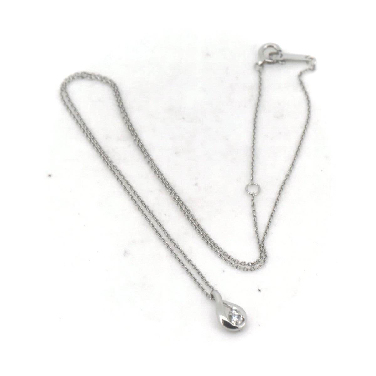 4℃ Diamond Pt850 Necklace for Women - Elegant 18K White Gold Pendant Necklace Jewelry Gift for Anniversary, Valentine's Day & Special Occasions