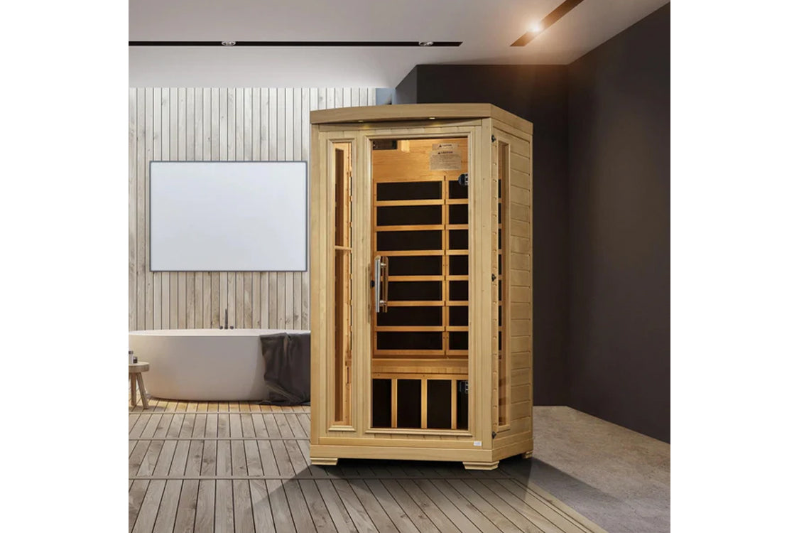Pro 6 Madison 1-2 Person Near Zero EMF Far Infrared Sauna for Home Relaxation & Detox
