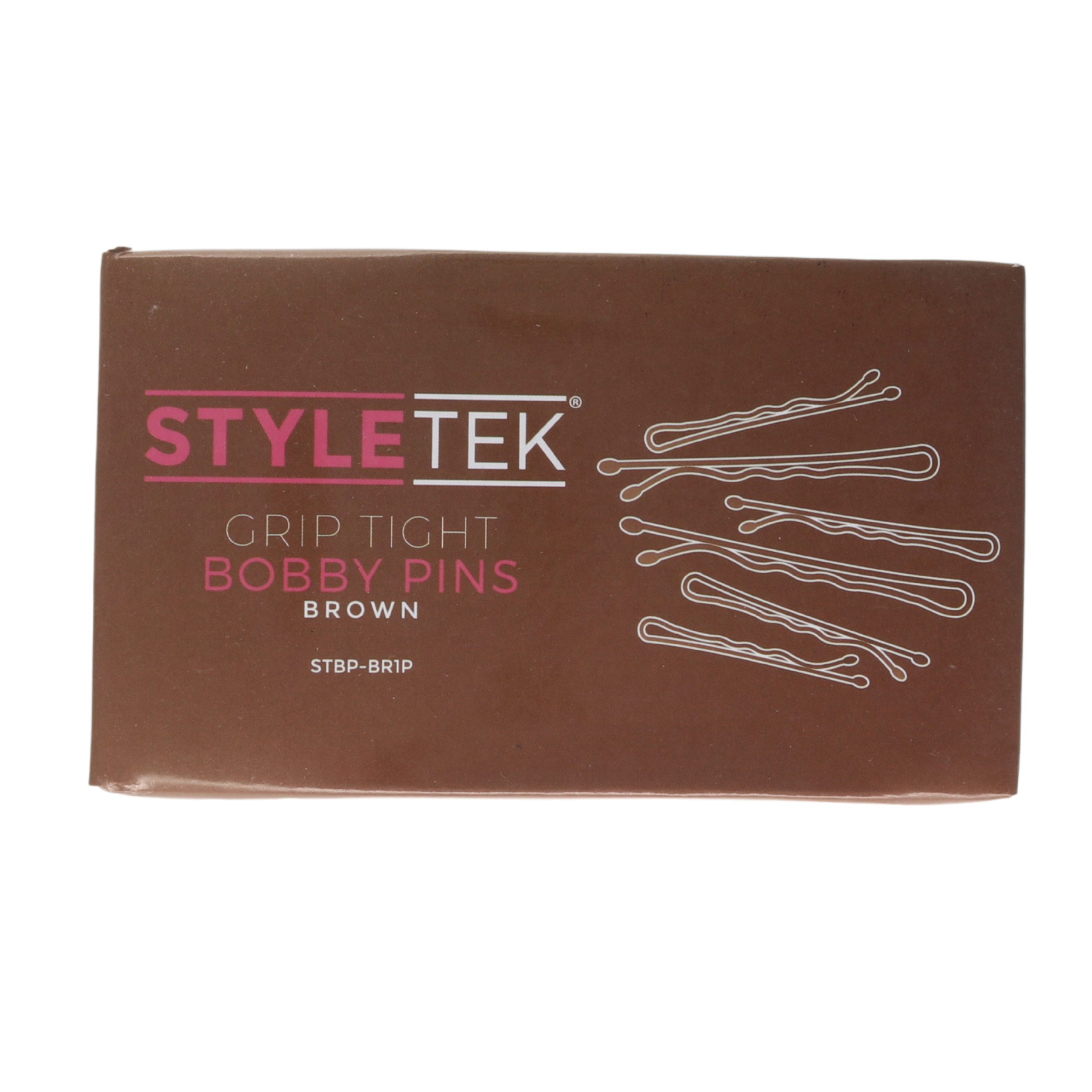Styletek Grip Tight Heavy Duty Bobby Pins - 1 Lb Brown Hair Pins for Thick & Curly Hair - Secure Hairstyles for Weddings, Workouts & Everyday Use